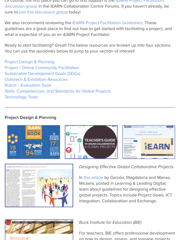 iEARN Project Facilitators Resource Toolkit