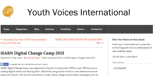 9 17 2013 Youth Voices International