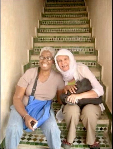 Betty Burgos iEARN Suriname Coordinator And Cathy In Median At Fez Morocco
