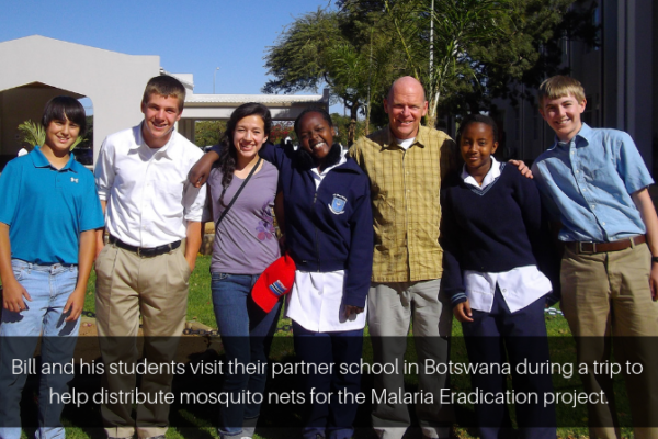 Bill Meyers And Students On Trip To Botswana Photo