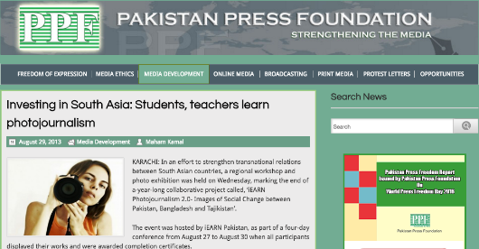 8 29 2013 Pakistan Press Foundation