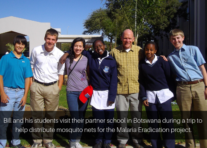 Bill Meyers And Students On Trip To Botswana Photo